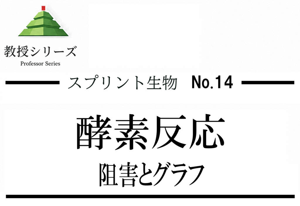 スプリント生物 No.14 酵素阻害グラフを読む ── Michaelis-Menten式・Lineweaver-Burkプロット