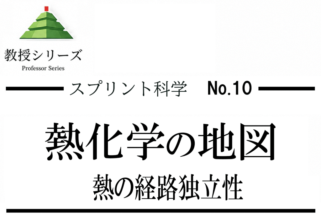 スプリント化学 No.10 熱化学を”エンタルピー変化の地図”で読む ── ヘスの法則を経路独立性として理解する