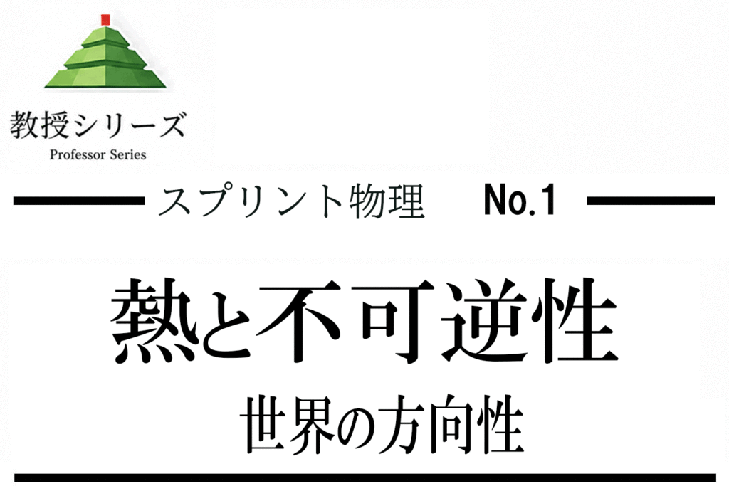 スプリント物理 No.1 熱力学を”エントロピー”で読む ── 無秩序の増大を”方向”として理解する